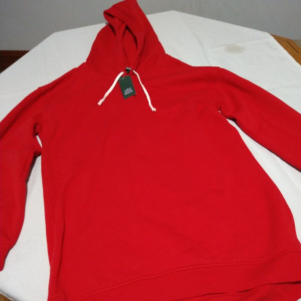 All red hoodie.